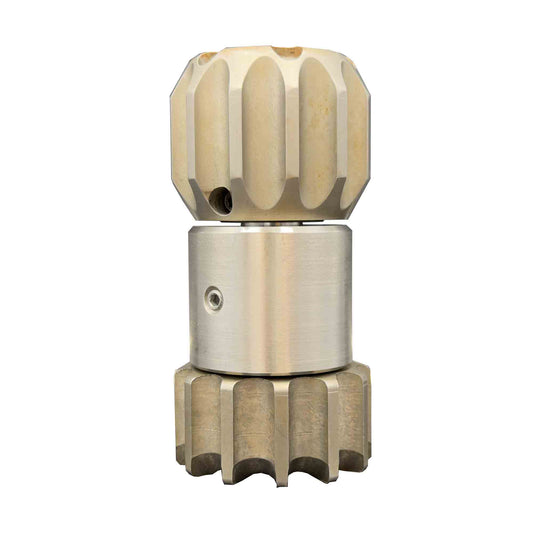 Vibrationsdüse zur Entfernung harter Ablagerungen wie Beton oder Schlacke von vorne.