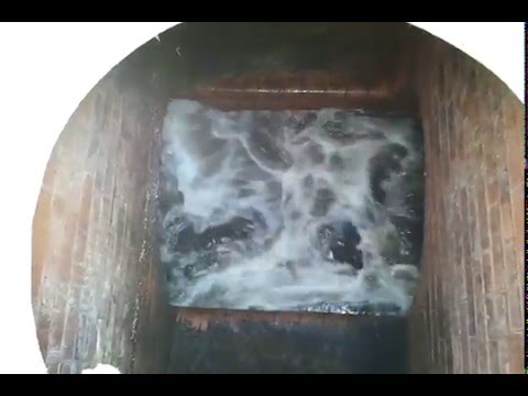 Ejektordüse zur effektiven Reinigung großer Rohre und Kanäle, Video.