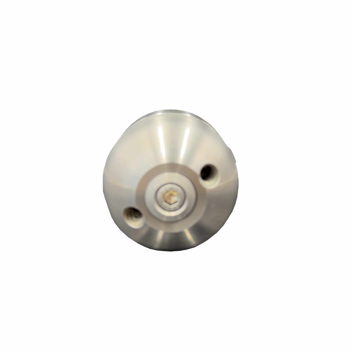 Rotorvorstahldüse für Rohrreinigung, oben.
