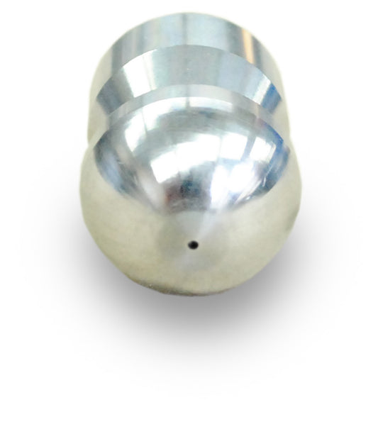 Robuste Standarddüse zur Reinigung kleinerer Rohre und Hausanschlüsse von oben.