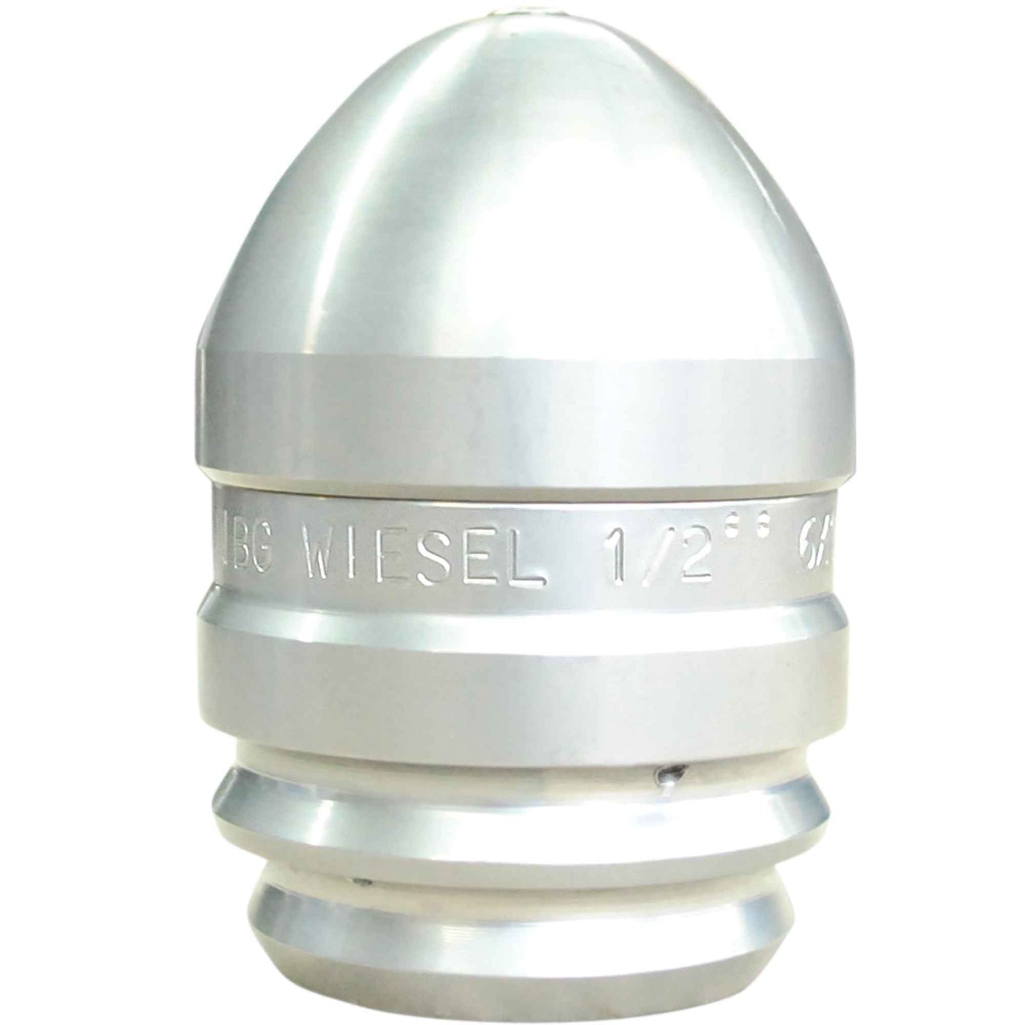 Kompakte Düse für die effiziente Reinigung von kleinen Rohren und Hausanschlüssen von vorne.