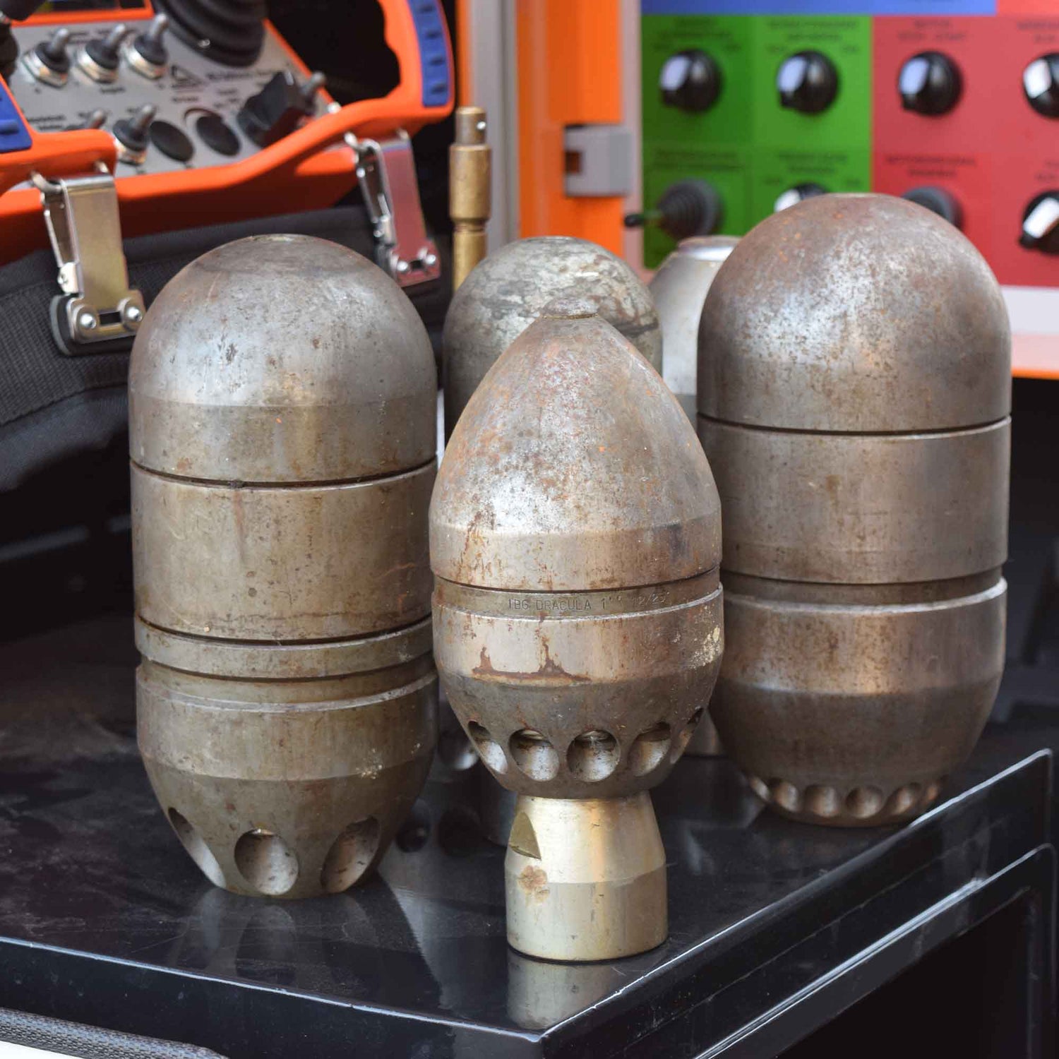 Grenade bomb nozzles